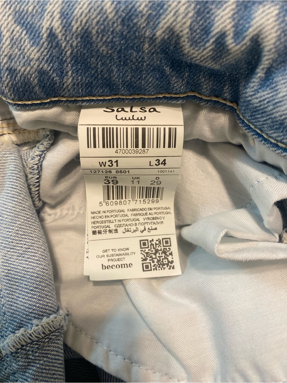 NWT Salsa Jeans x Luís Carvalho Push Up Destiny Flare Jeans Limited Edition SZ31 - Picture 12 of 16